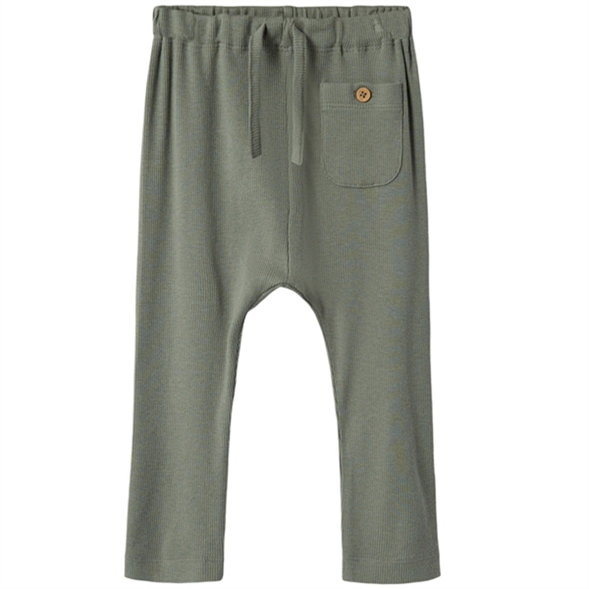 Lil'Atelier Agave Green Solid Gago Loose Pants Noos