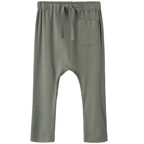 Lil'Atelier Agave Green Solid Gago Loose Pants Noos