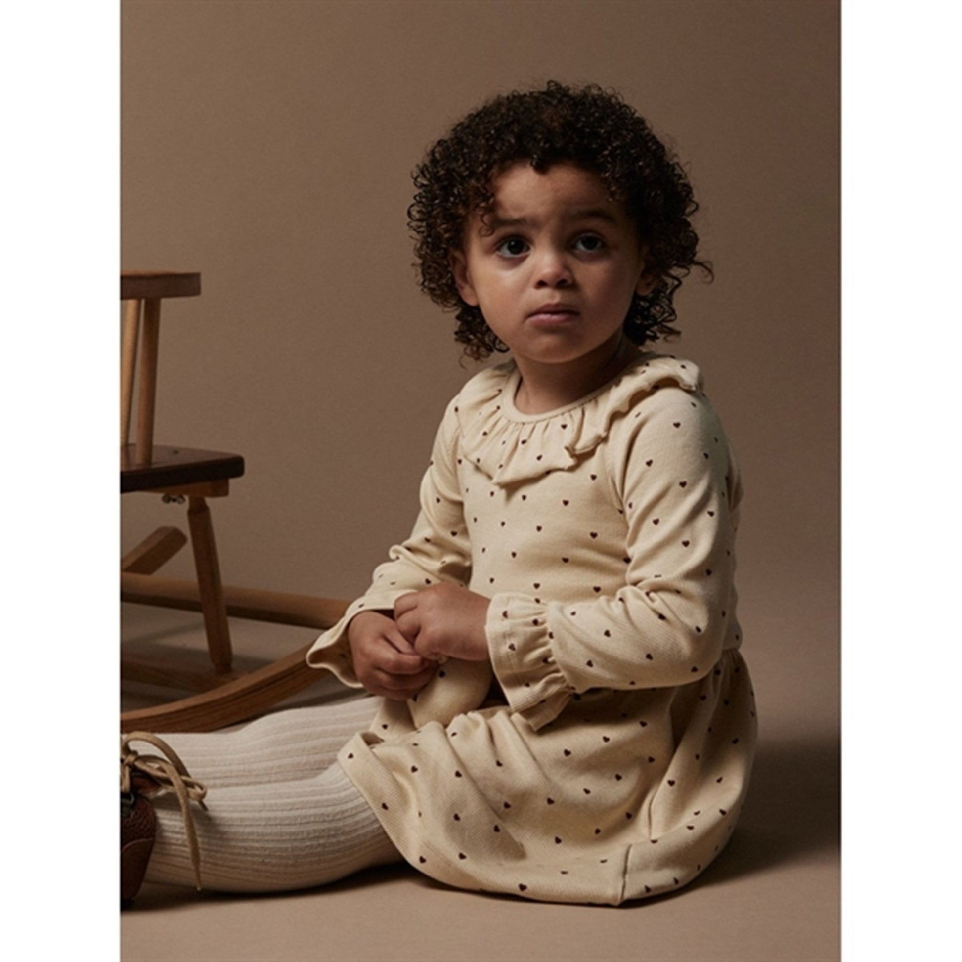 Lil'Atelier Wood Ash Heart Gago Kem Dress AOP