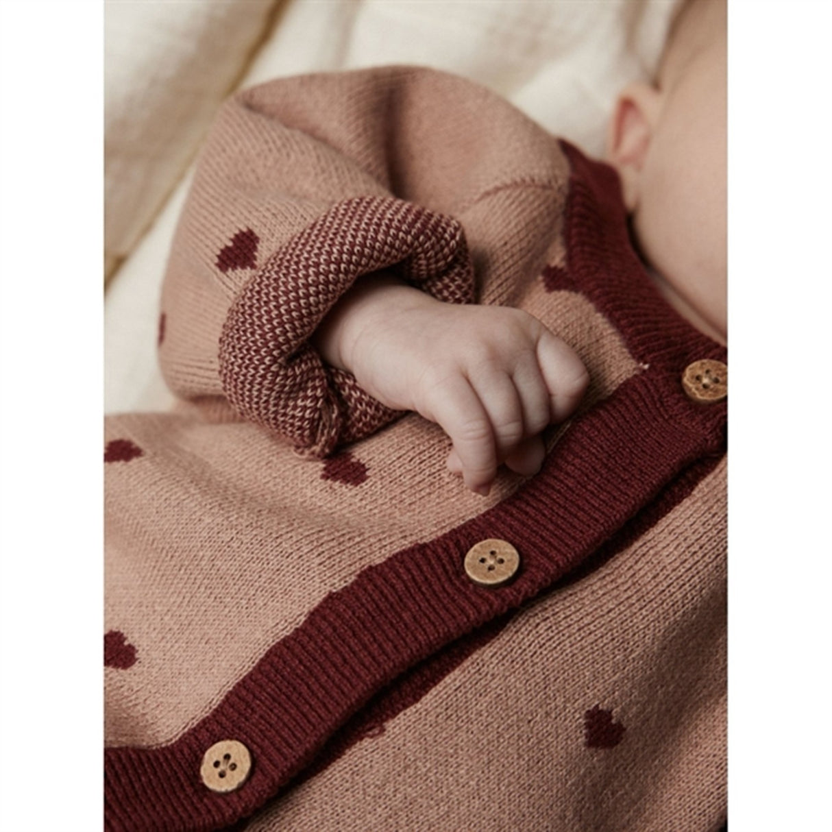 Lil'Atelier Nougat Saran Knit Cardigan