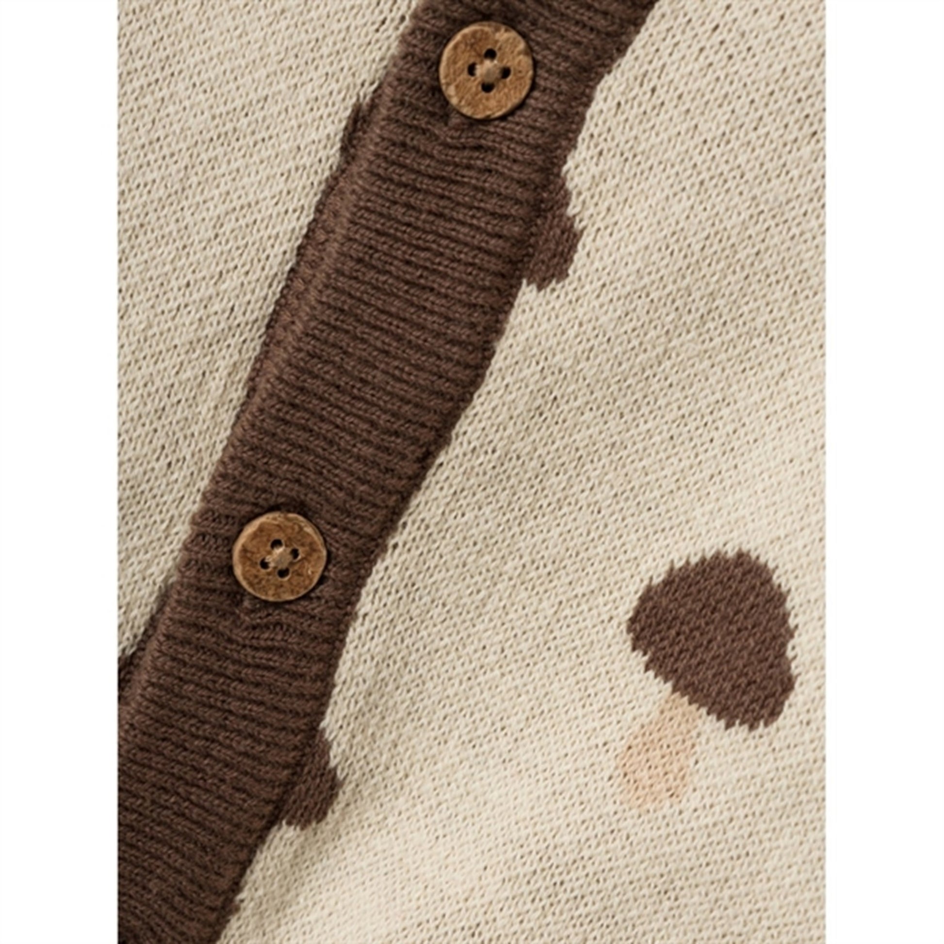 Lil'Atelier Wood Ash Saran Knit Cardigan