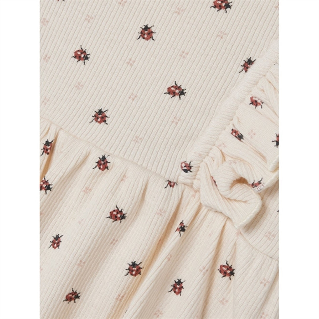 Lil'Atelier Whitecap Gray Ladybug Gago Body Dress