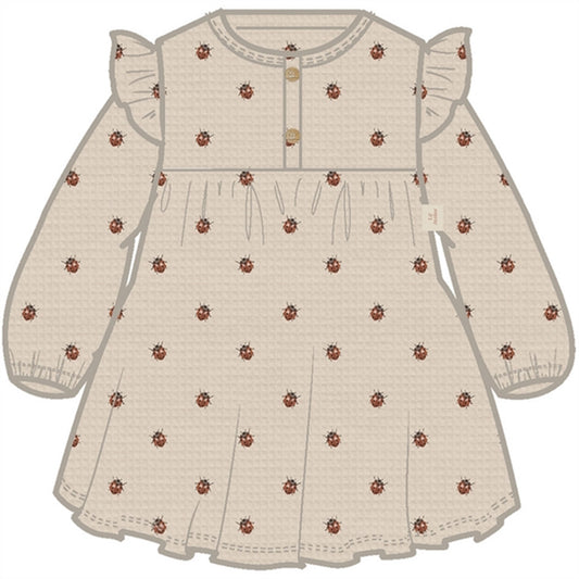 Lil'Atelier Whitecap Gray Ladybugs Ronja Sweat Dress