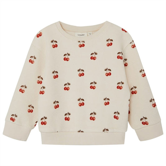 Lil'Atelier Whitecap Gray Cherries Ronja Sweatshirt
