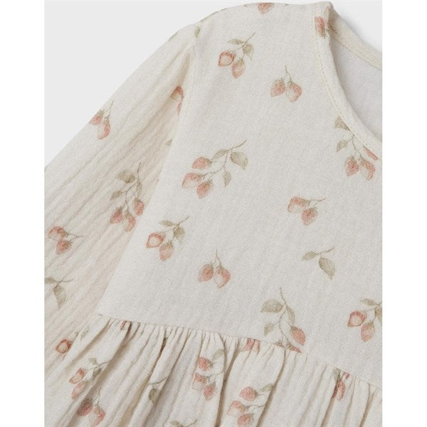 Lil'Atelier Turtledove Strawberry Biba Dress