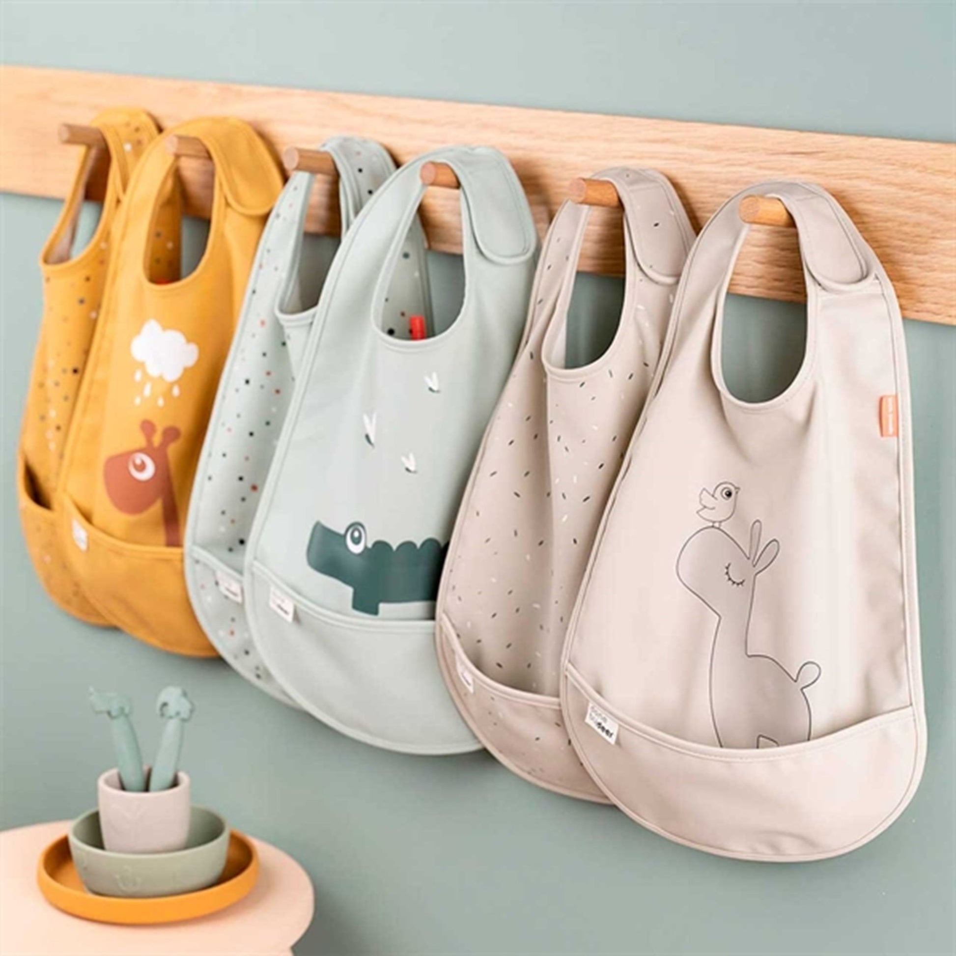 Done by Deer Hagesmæk W/Velcro 2-pack Elphee Blue