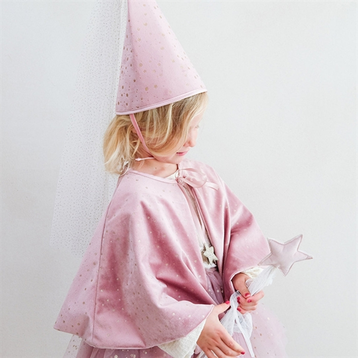 Mimi & Lula Magic Wand Velvet Pink Stars And Moon