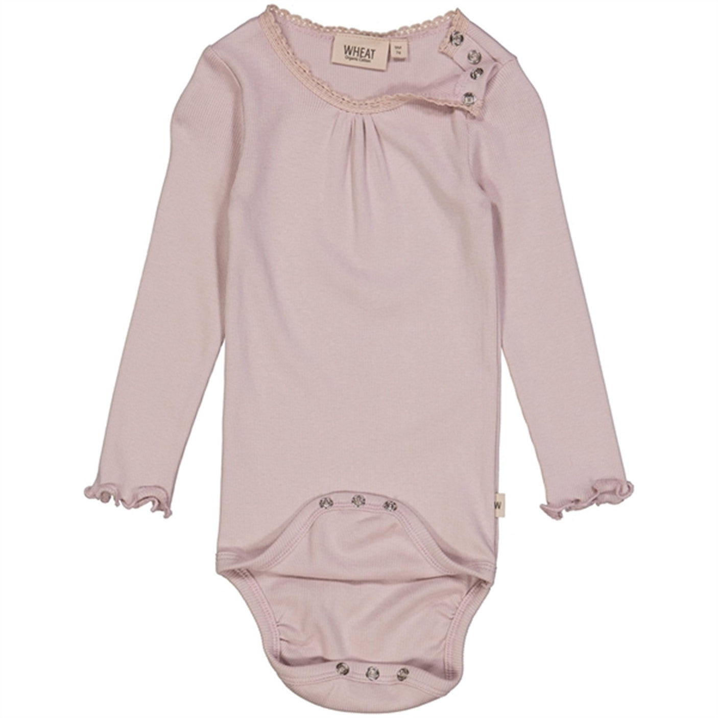 Wheat Soft Lilac Rib Lace Body