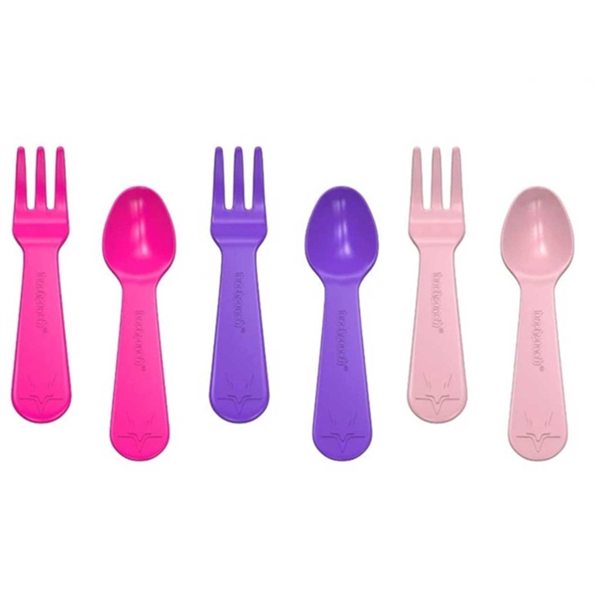 Lunch Punch® Fork And Spoon Rose