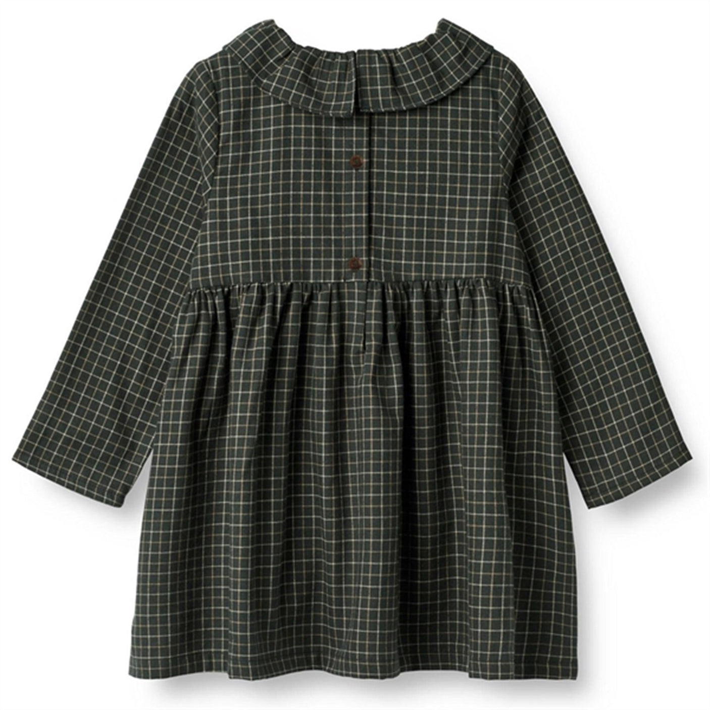 Wheat Black Coal Check Dress Violetta