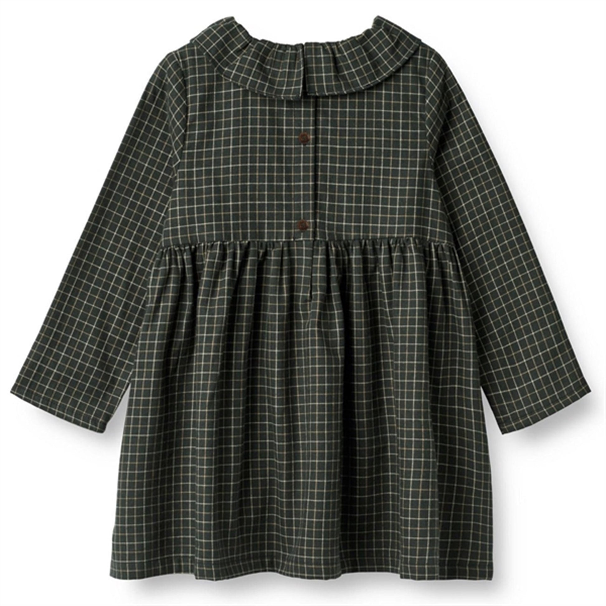 Wheat Black Coal Check Dress Violetta