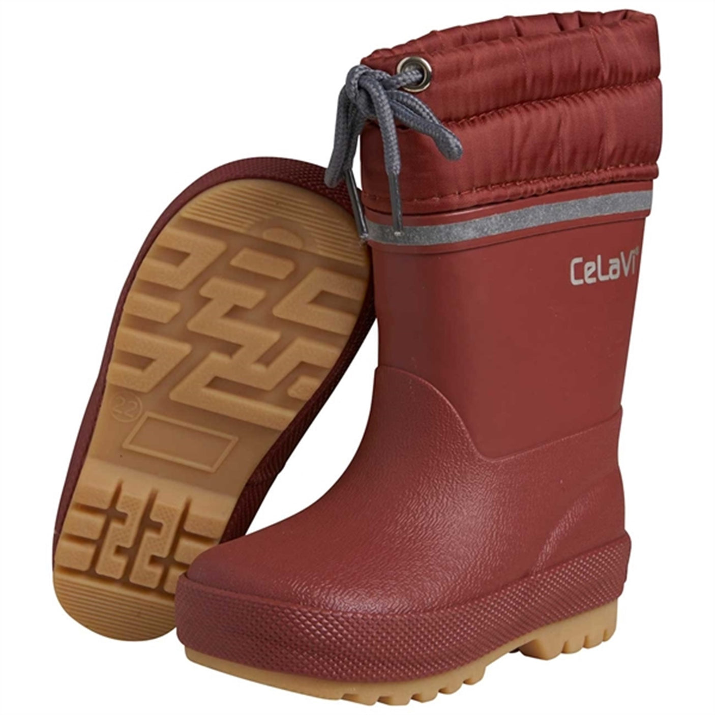 CeLaVi Thermal Wellies w. Linning Mahogany