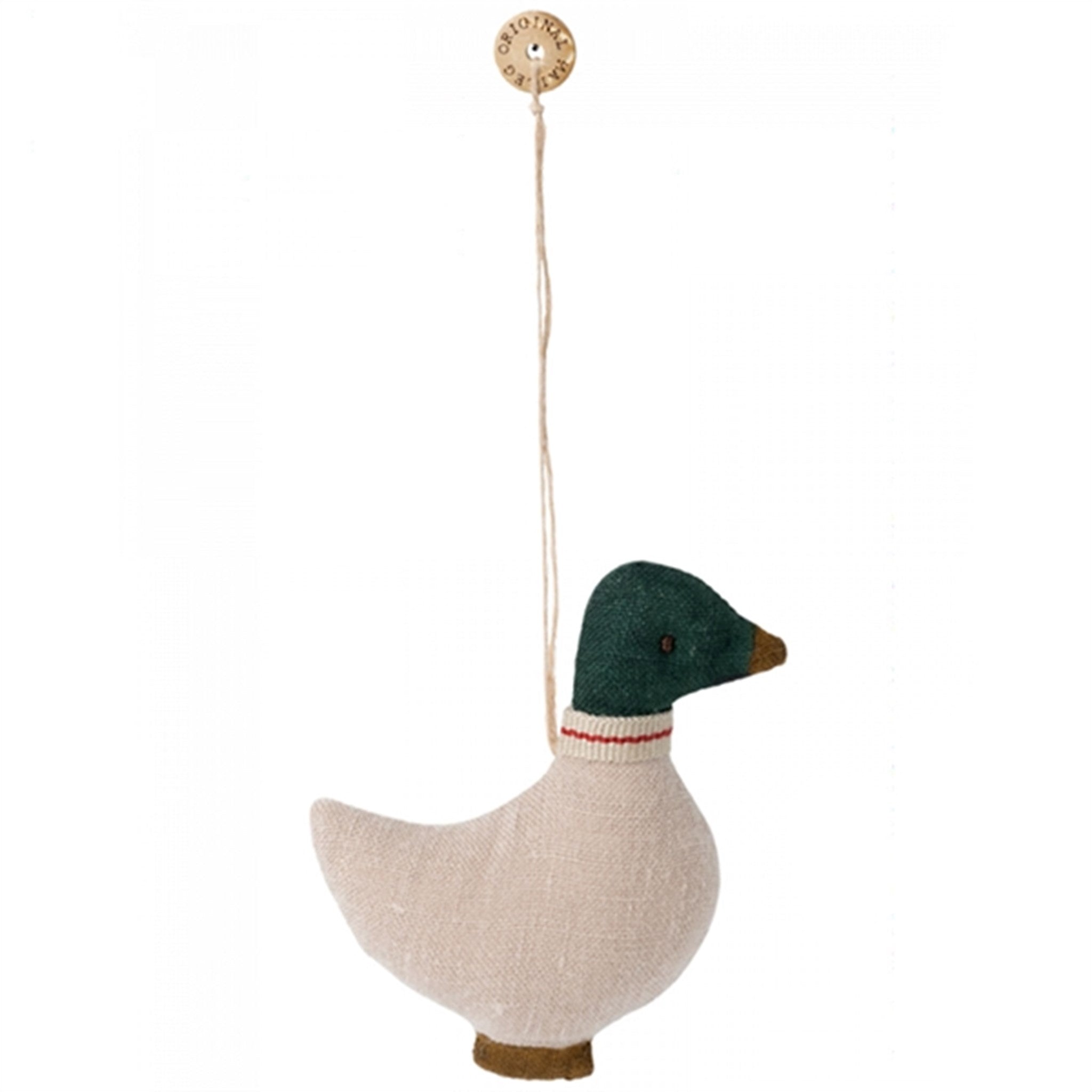 Maileg Duck Ornament, Green