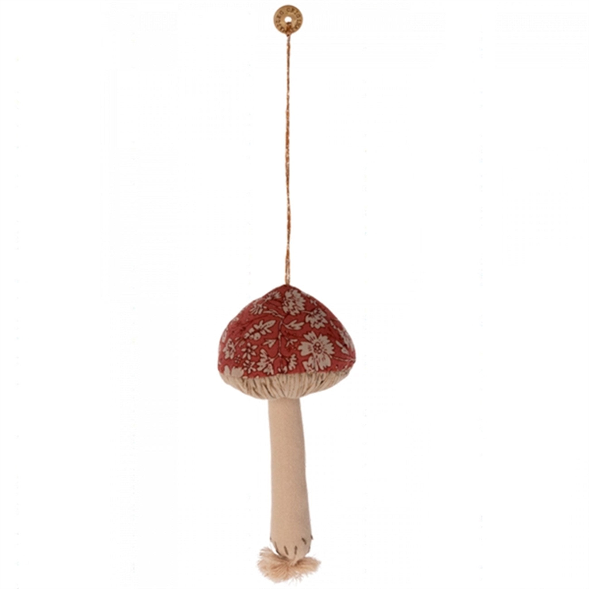 Maileg Mushroom Ornament, Blossom Red