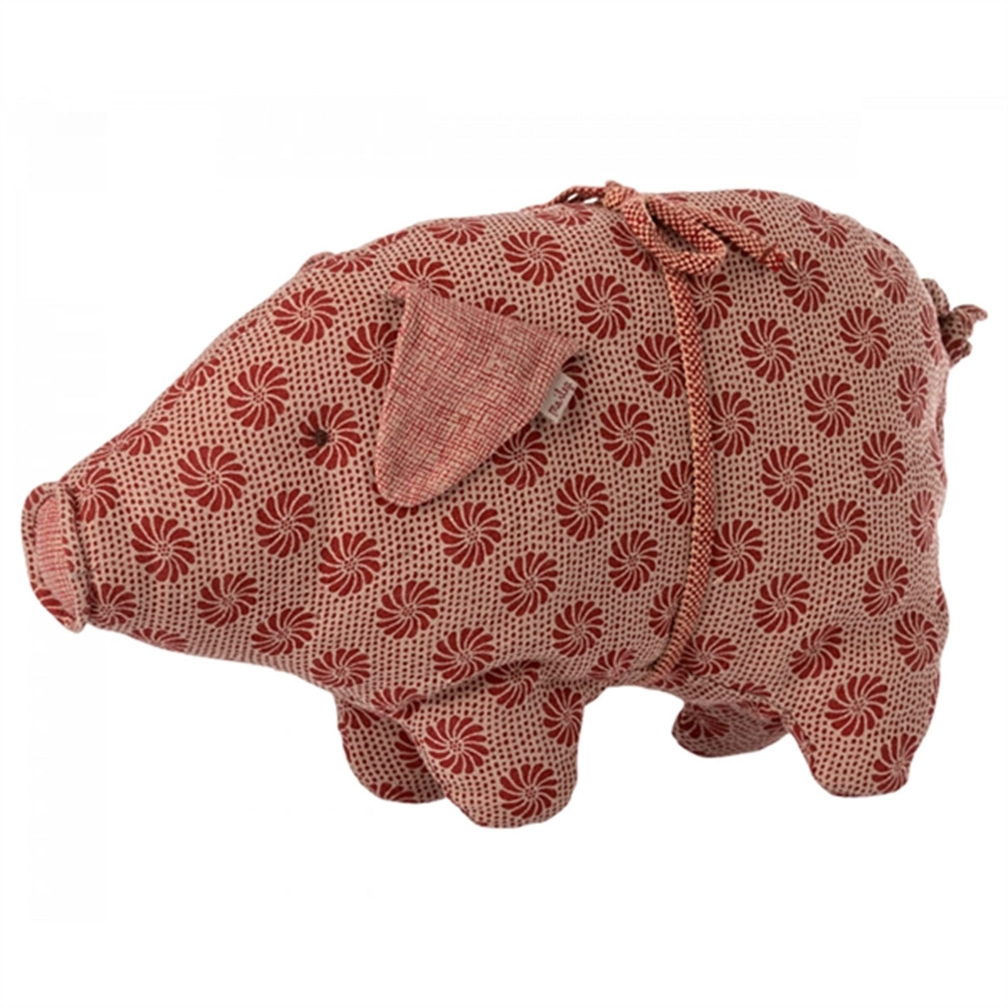 Maileg Pig, Small - Red Flower 2