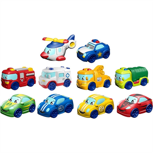 Tiny Teamsterz 3 PK - Police Car, Crane Truck & Garbage Truck