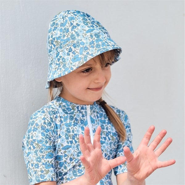 Petit Crabe Poppy & Daisy Frey Sun Hat Liberty© fabric