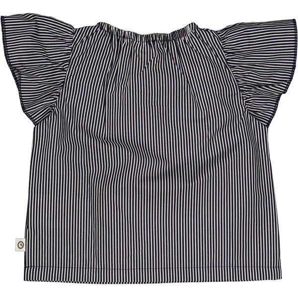 Müsli Balsam Cream/Night Blue Poplin Stripe Frill Top