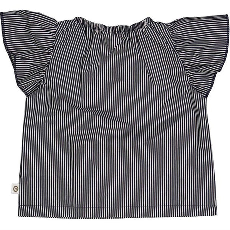 Müsli Balsam Cream/Night Blue Poplin Stripe Frill Top