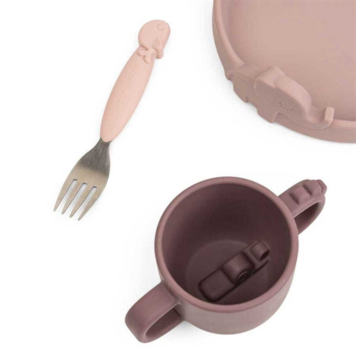 Done by Deer Peekaboo Dinner Set Deer Friends Powder