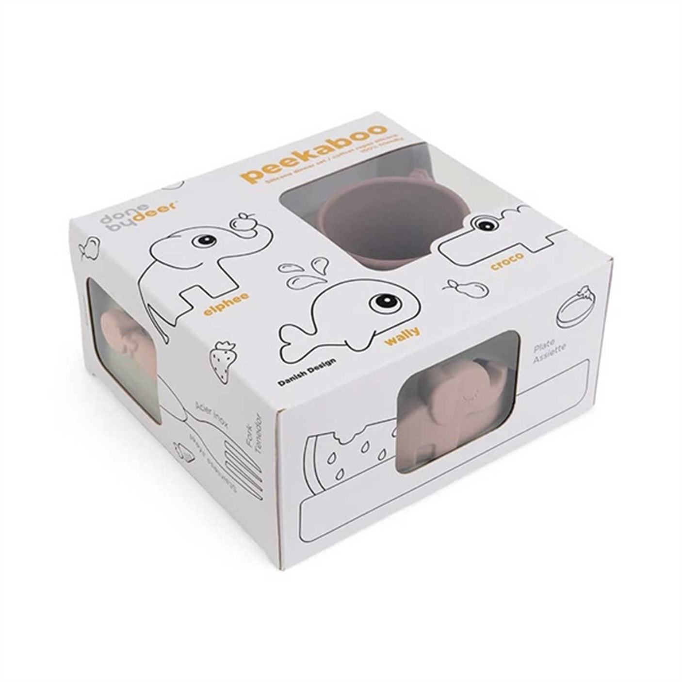 Done by Deer Peekaboo Dinner Set Deer Friends Powder