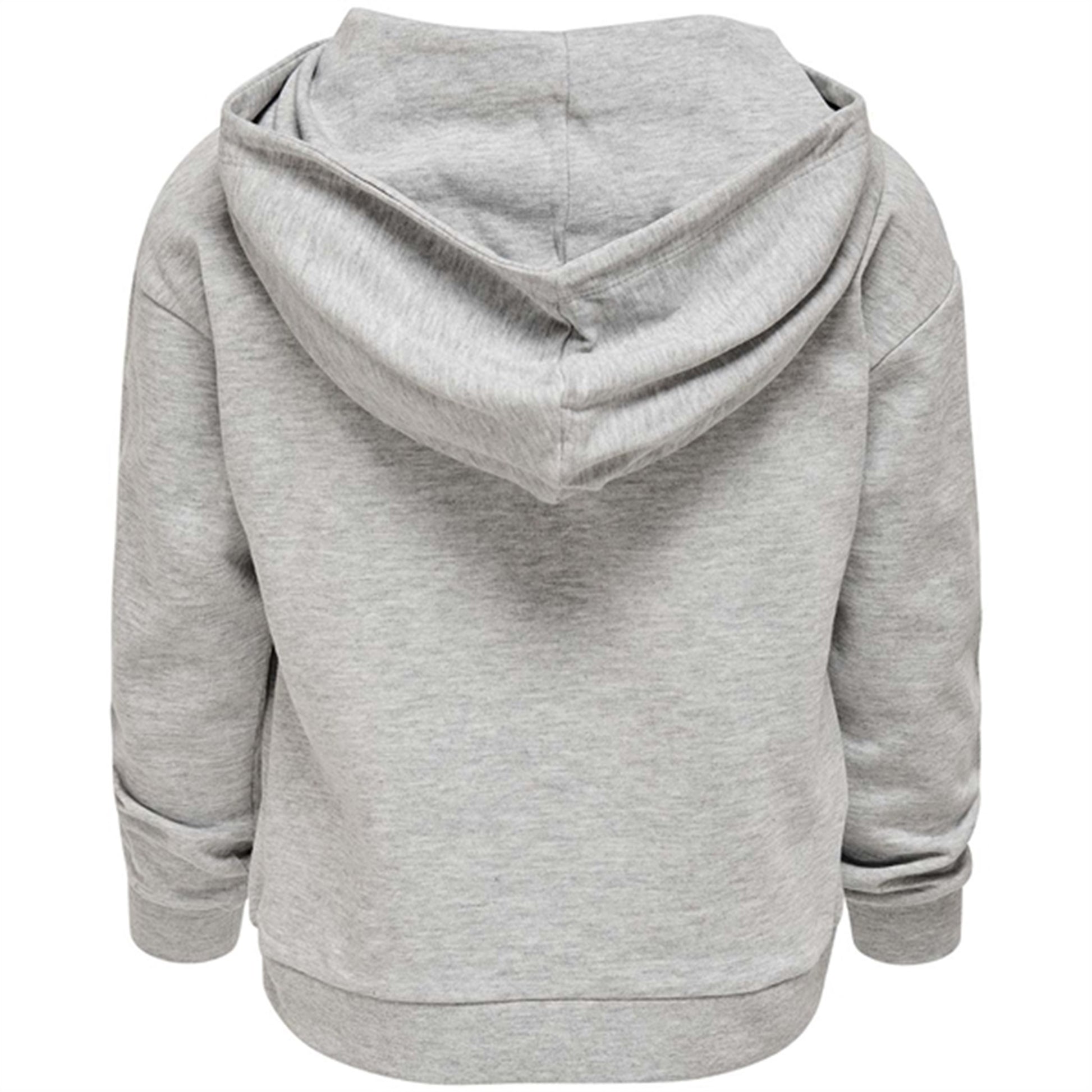 Kids ONLY Zoey Life Light Grey Melange Hoodie 2