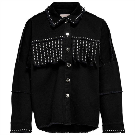 Kids ONLY Black Frill Shirt Woxer