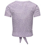 Kids ONLY Purple Rose May Knot Top