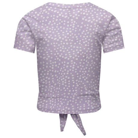 Kids ONLY Purple Rose May Knot Top
