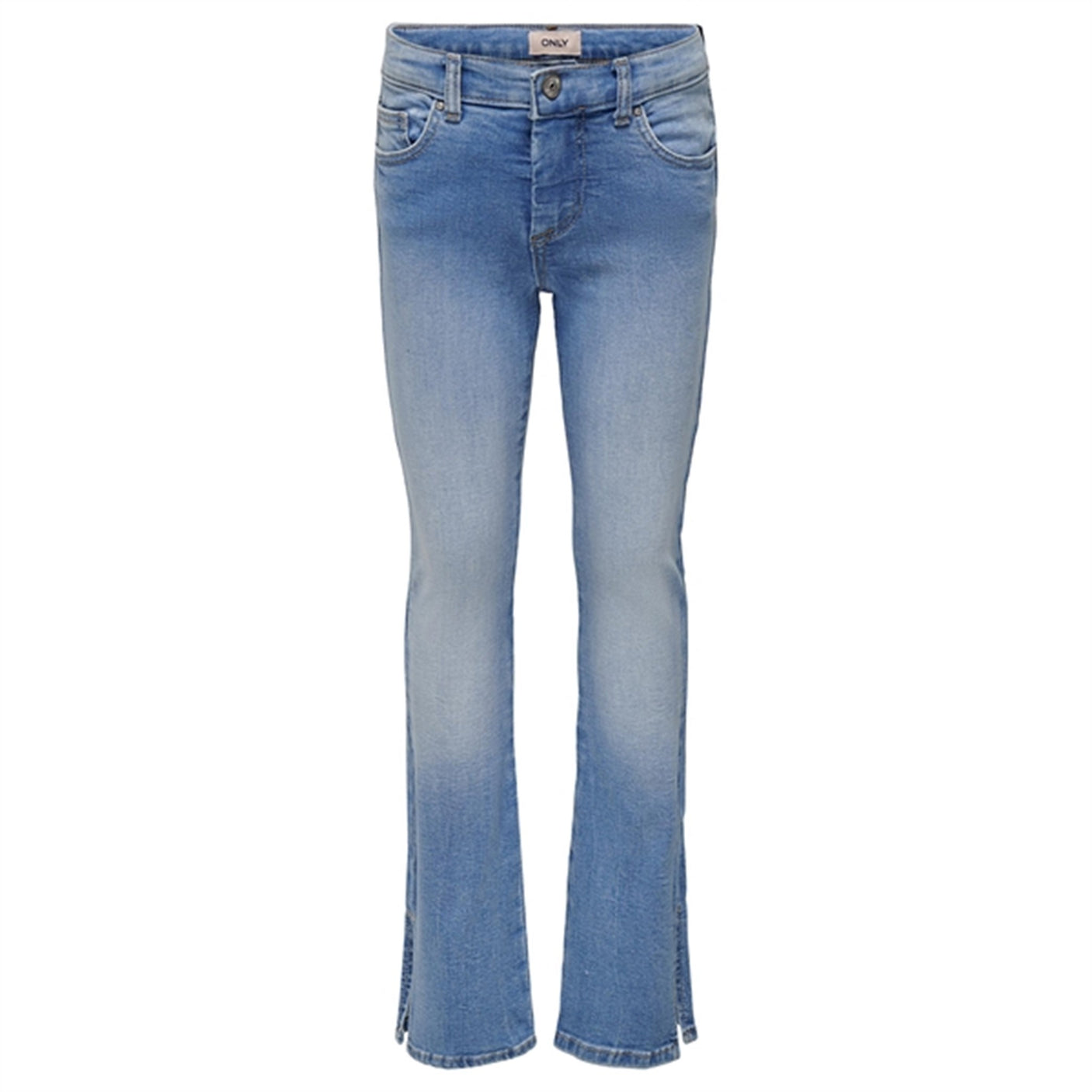 Kids ONLY Light Blue Denim Hush Flared Slit Jeans