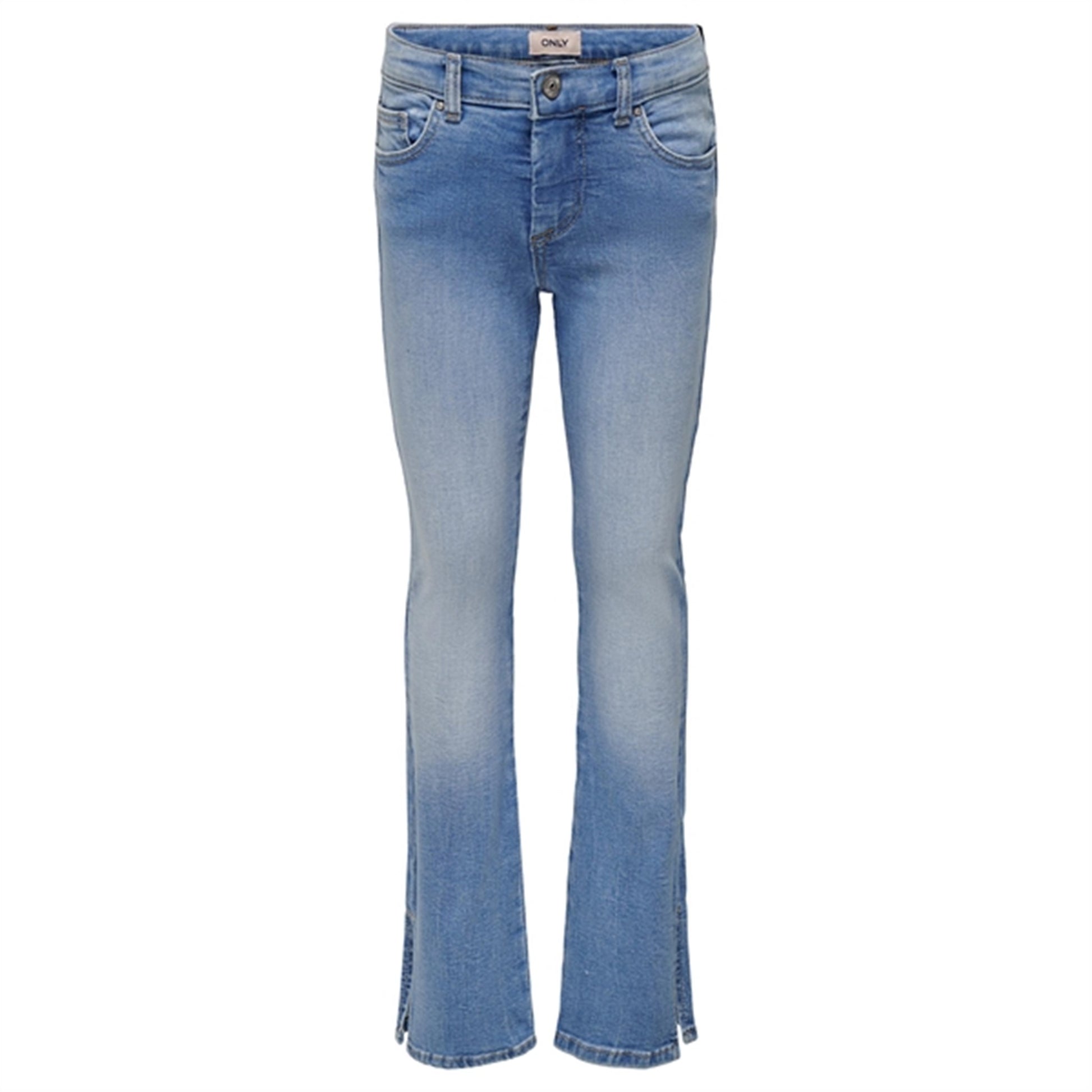 Kids ONLY Light Blue Denim Hush Flared Slit Jeans