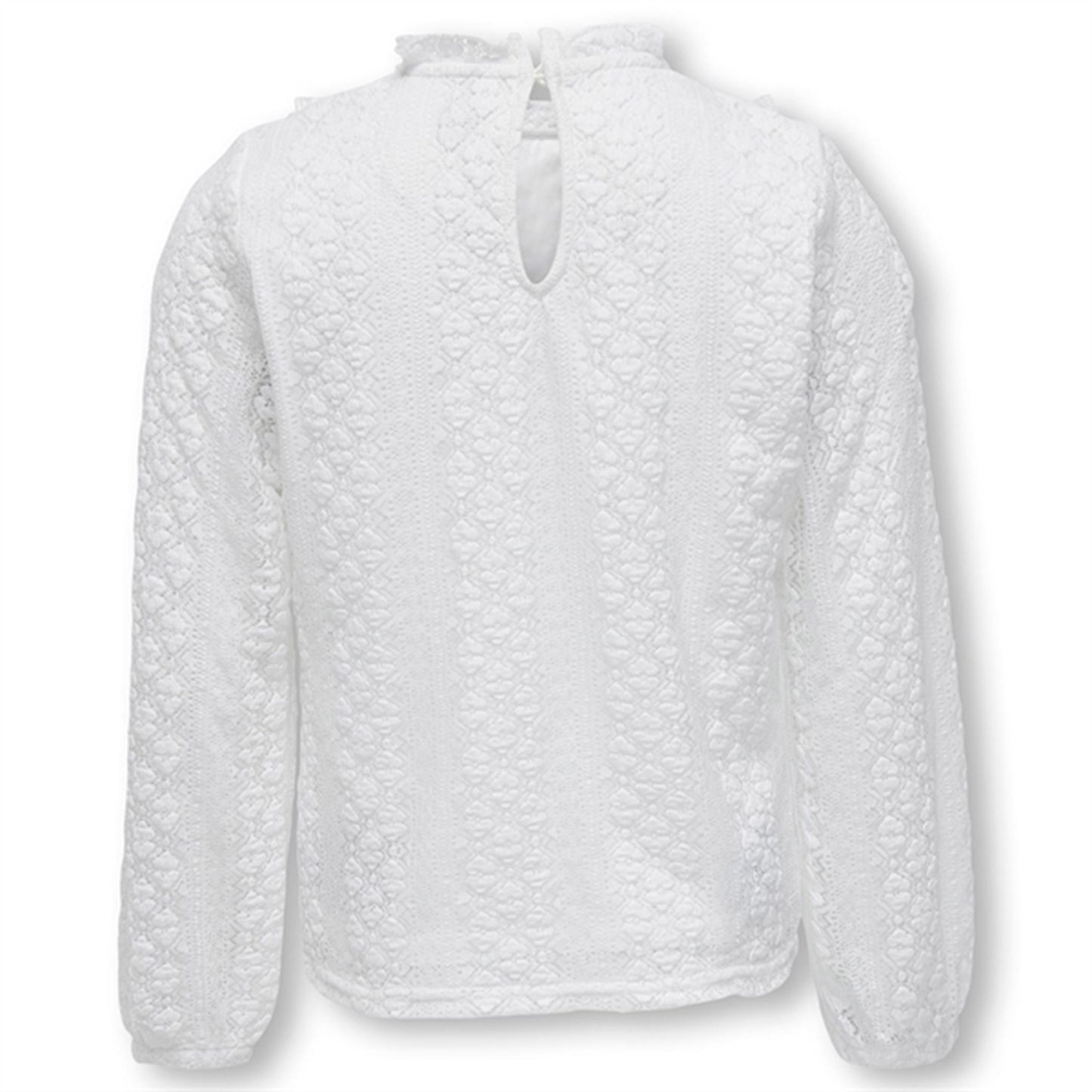 Kids ONLY Cloud Dancer Aya Frill Lace Blouse