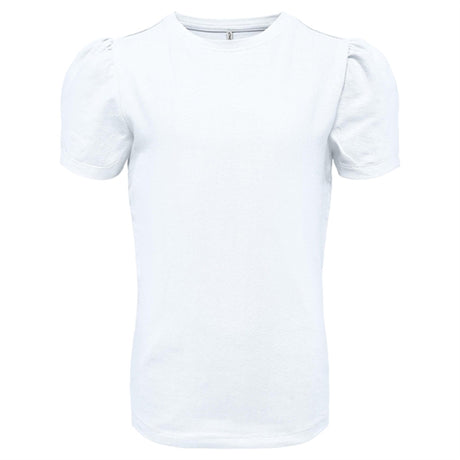 Kids ONLY Bright White Live Love Puff Top