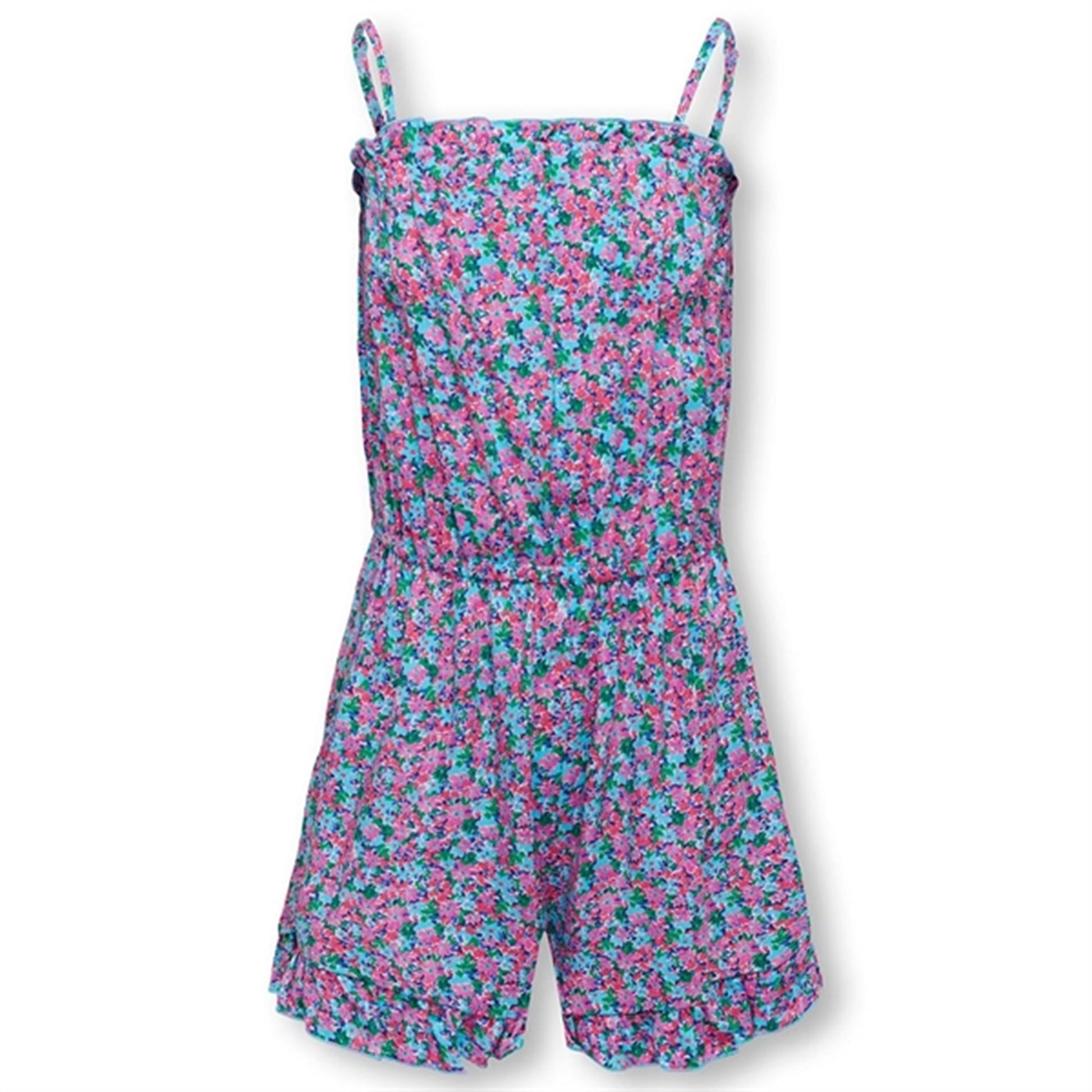 Kids ONLY Cyan Blue Nova Life Strap Meg Playsuit AOP