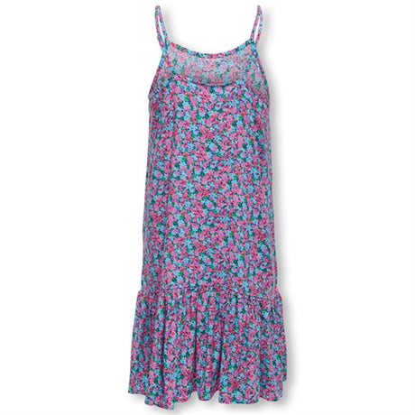 Kids ONLY Cyan Blue Luca Nova Life Strap Rio Dress AOP