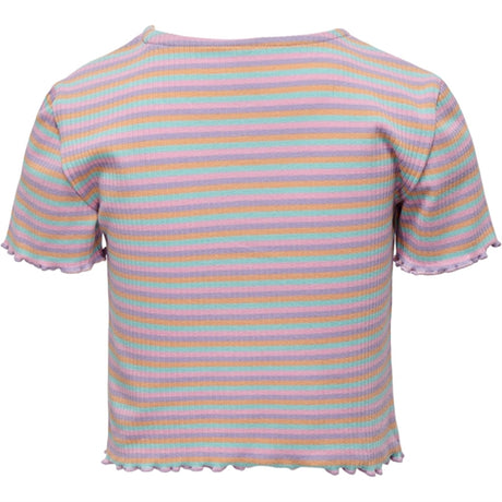 Kids ONLY Purple Rose Amelia Multistripe Top