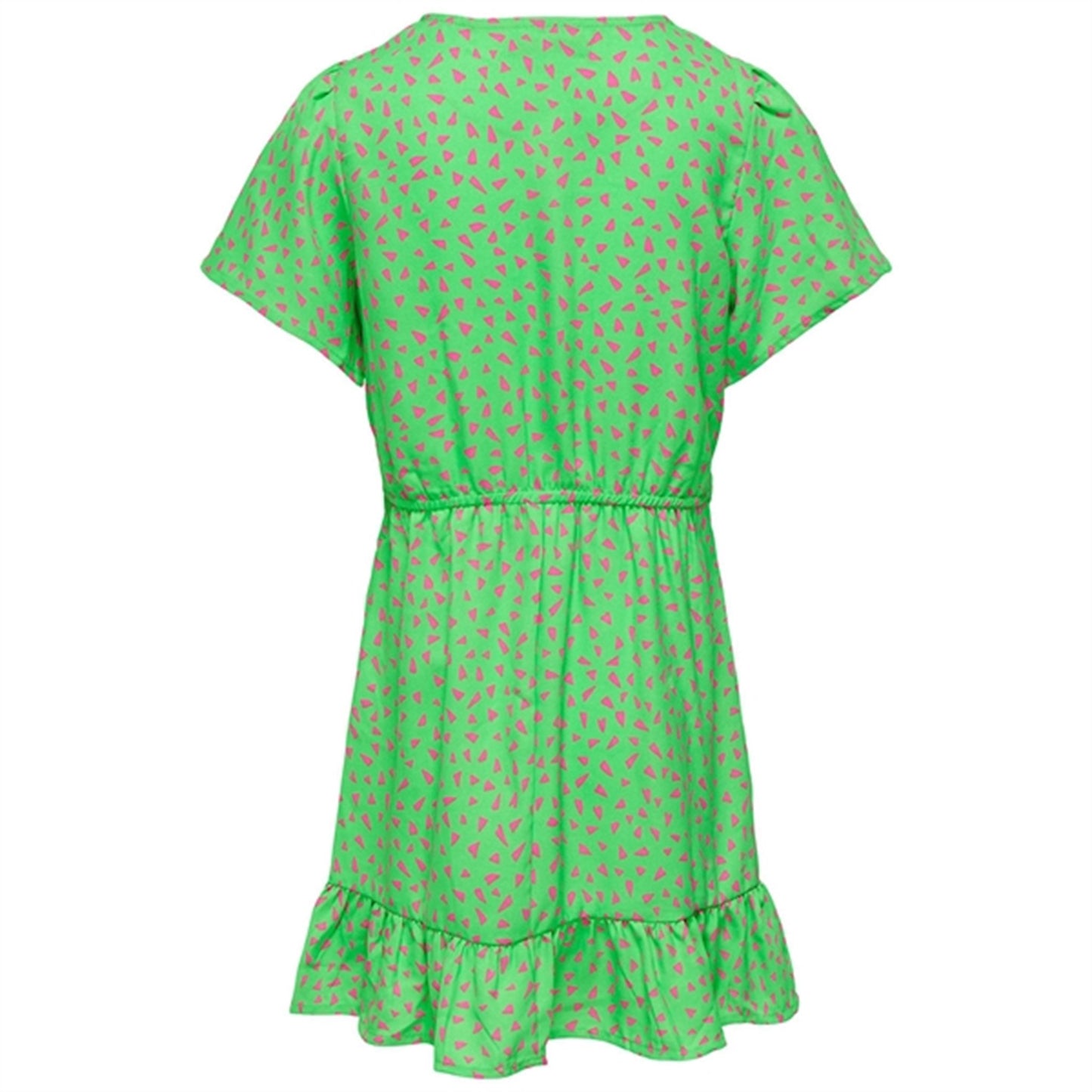 Kids ONLY Summer Green Lino AOP Belt Dress