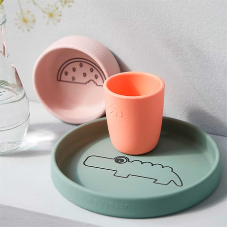 Done by Deer Silicone Dinner Set Croco Colour Mix