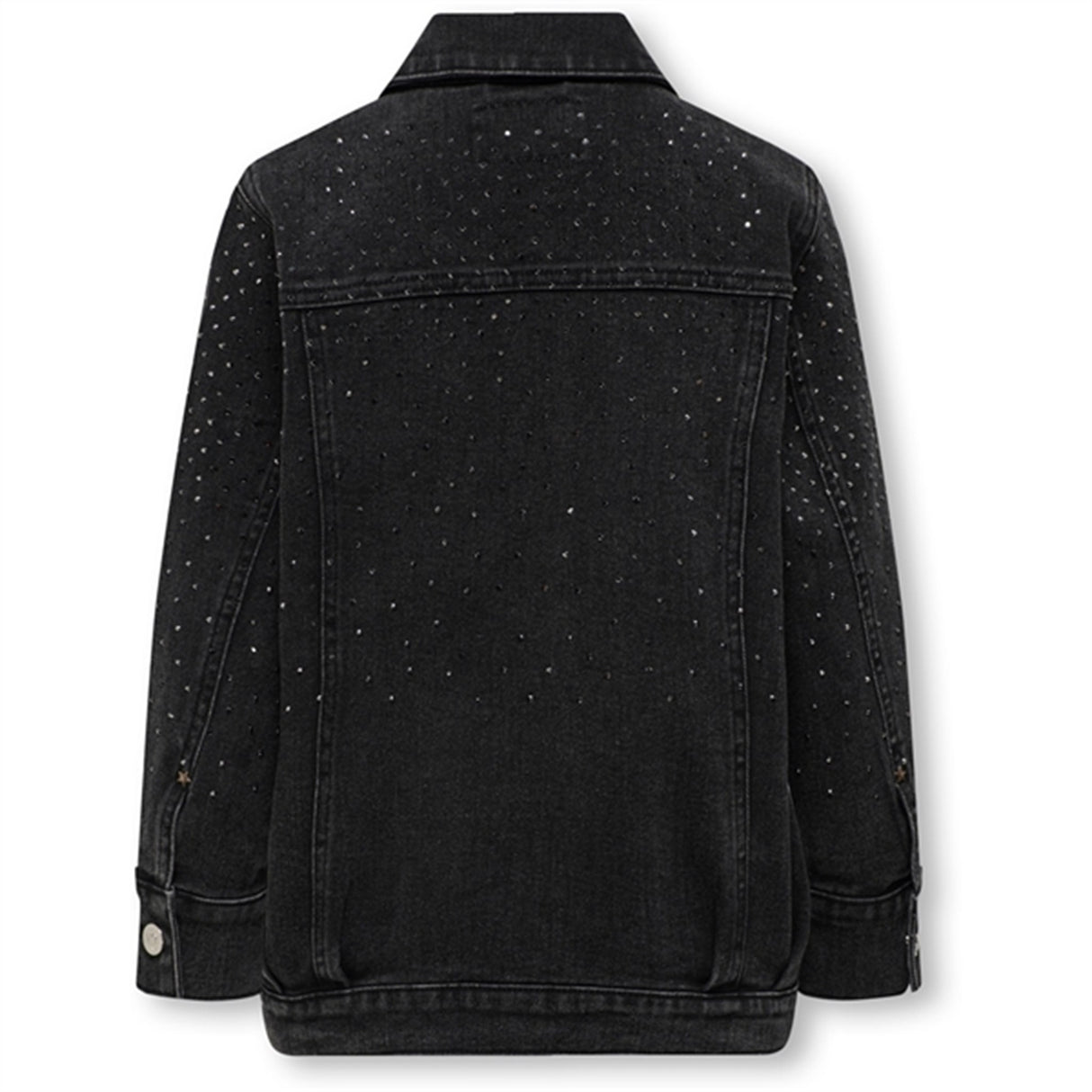 Kids ONLY Washed Black Jagger Rhinsten Denim Jacket
