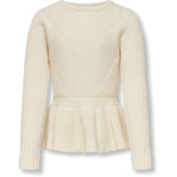 kids only Whitecap Gray Newkatia Peplum Knit Blouse
