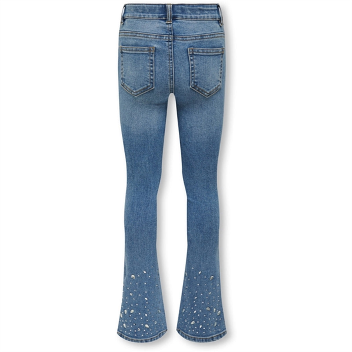 Kids ONLY Medium Blue Denim Rachel Flared Rhinestone Denim Jeans