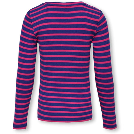 Kids ONLY Bluing/Fuchsia Purple Luna O-Neck Blouse