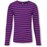 Kids ONLY Bluing/Fuchsia Purple Luna O-Neck Blouse