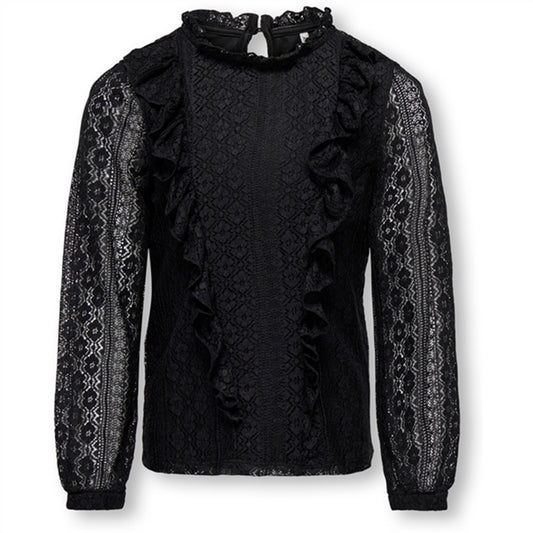 Kids ONLY Black Newaya Frill Lace Blouse