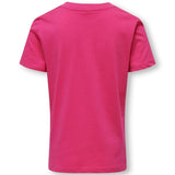 Kids ONLY Fuchsia Purple Smil Happy T-Shirt