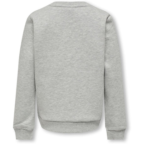 Kids ONLY Light Grey Melange Rule Mary Sweatshirt