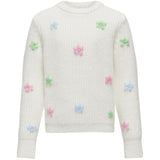 Kids ONLY Cloud Dancer Vira Life Flower Knit Blouse