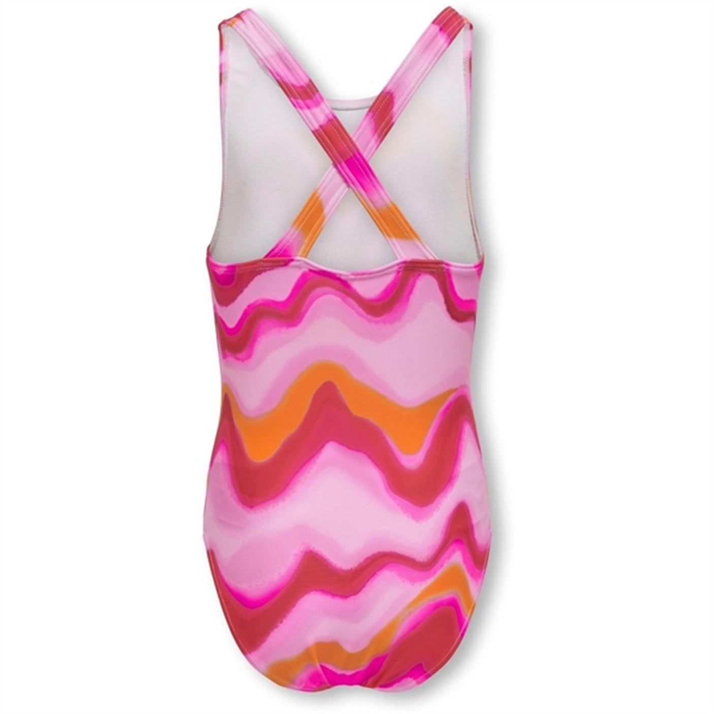 Kids ONLY Pink Lady / Heat Waves Laura Cross Back Swimsuit