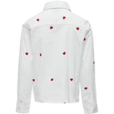 Kids ONLY Bright White Flame Scarlet Hearts Lina Grace Shirt