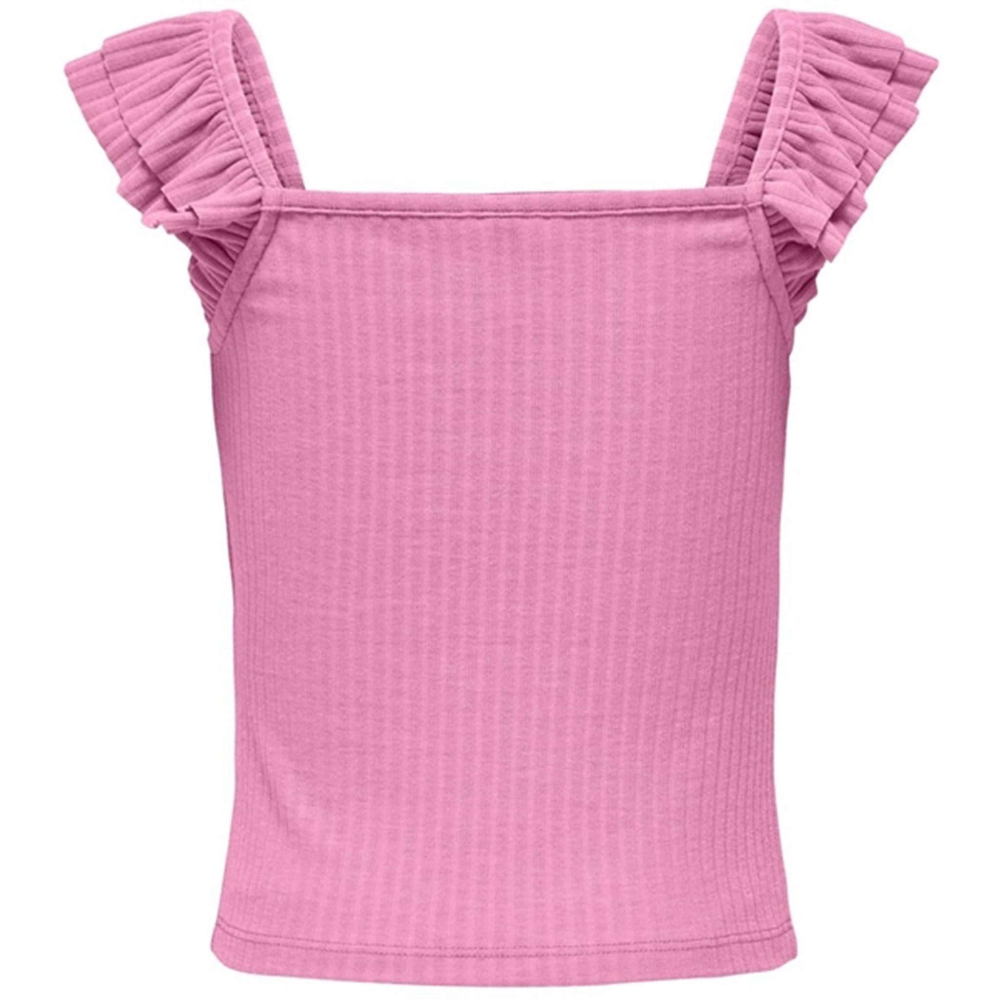 Kids ONLY Begonia Pink Nella Frill Strap Top 2